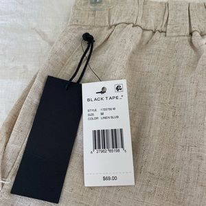 Linen trousers.
